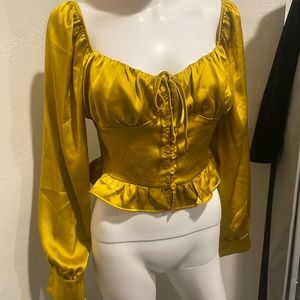Forever 21 yellow women’s blouse